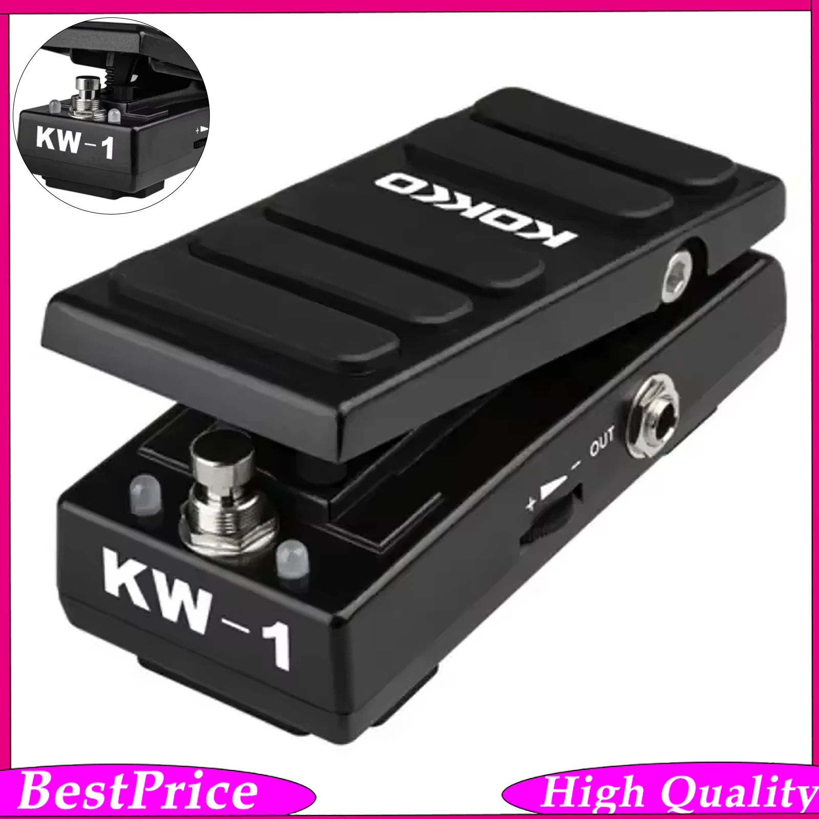 KOKKO Wah Volume Guitar Pedal Mini Wah Wah Pedal True Bypass Multi Effects Pedal Electric Guitar Parts for Stage Studio ﻿