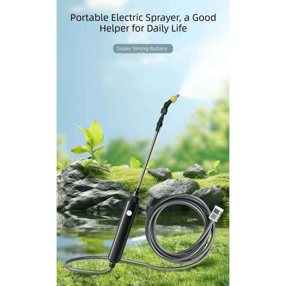 2/3/5m Pipe Electric Sprayer Wand Rechargeable Adjustable Nozzle Garden Sprayer Wand High-Pressure Multi Hole Nozzle