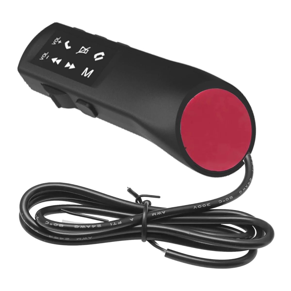 Botão de controle multifuncional para volante de carro, chave universal do punho, rádio Android, DVD, 2 din, com fio Android