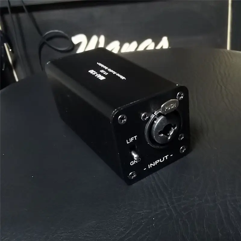 Audio Isolator Noise Reduction,Eliminates Current Noise,DI Grounding Box,6.5 XLR Mixer Audio Isolator, MAI-130 Mono Durable