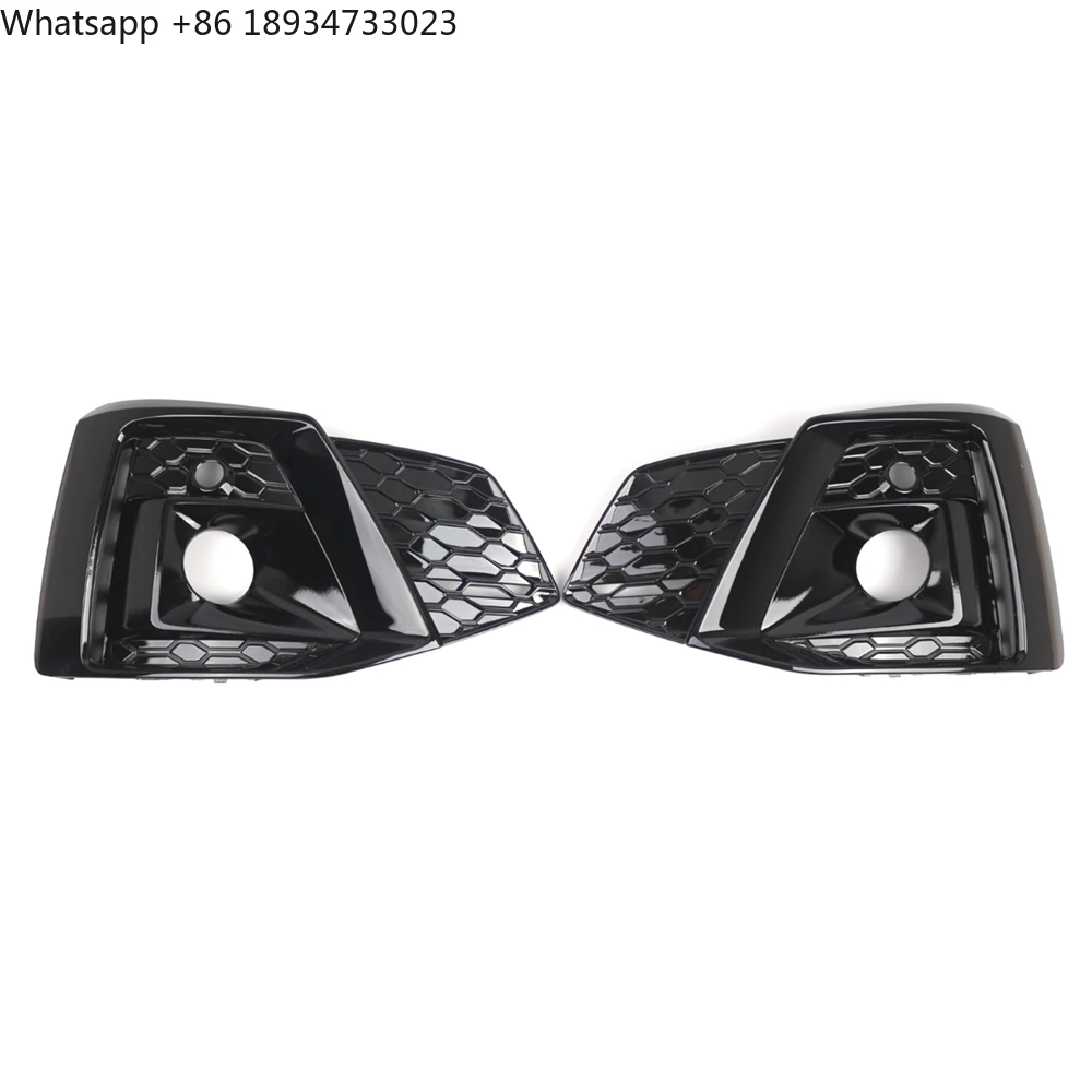 

Left+Right Front Bumper Fog Light Cover Grille Bezel Fit for Audi S5 A5 S-LINE 2020-2024 8W6807681T 8W6807682T