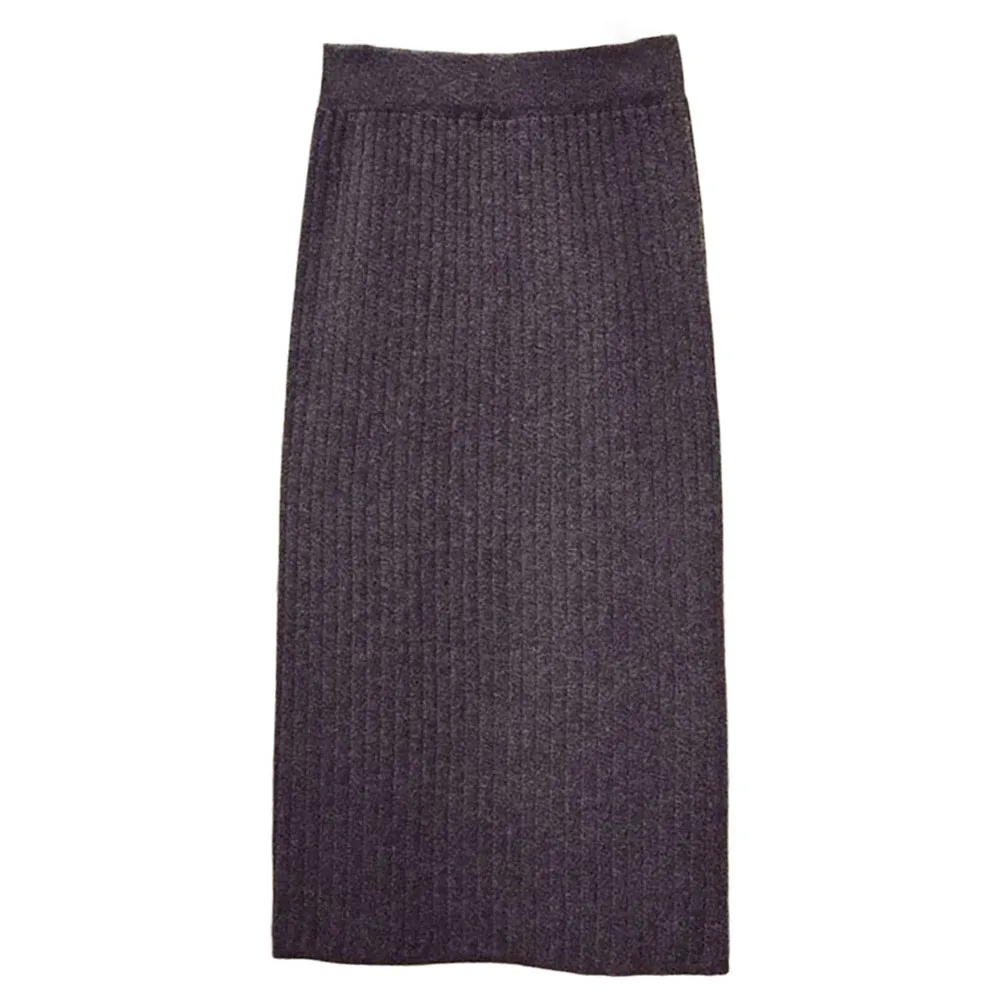 

Casual Outing Holiday Event Knitted Skirt Spring Long Knitted Skirt Casual Suitable For All Seasons Casual Style