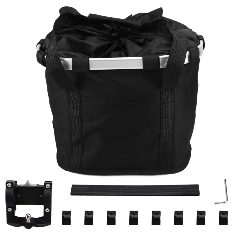 

A51Q-Cycling Handlebar Bag Bicycle Front Basket Foldable Backpack For Pet Dog Cat Carrier For Small Pets Travel Bike Bag