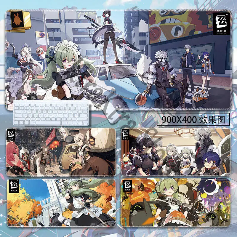 Soukaku Large Waterproof Hoshimi Miyabi Mouse Mat Cosplay Zenless Zone Zero Nicole Demara Anime Keyboard Pad Ellen Joe Decor
