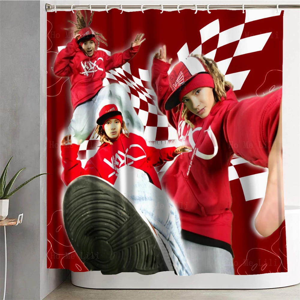 The Pop-Rock Band Tokio Hotel Guitarist Tom Kaulitz Performs Live At Goffert Park Shower Curtain