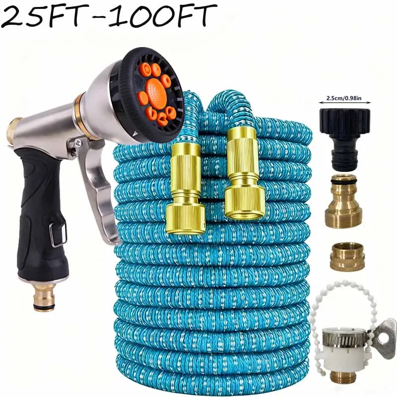 

New Retractable Magic Water Pipe With High Pressure Car Wash Dedicated Multi Gear Water Spray Function Household Irrigation Tool