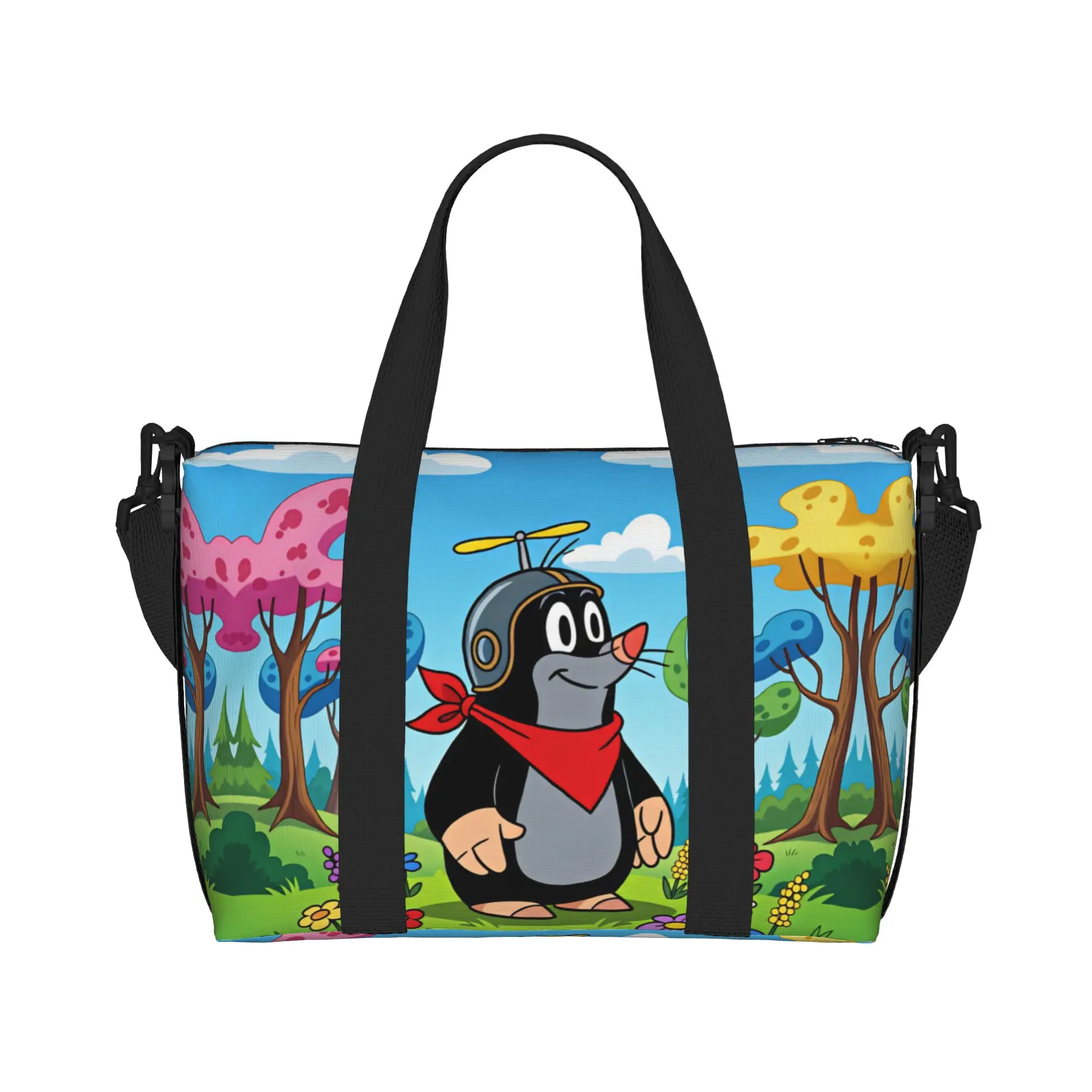 Custom Cartoon T-The L-Little M-Mole Tote Bag Women Large Capacity Anima Krtek Krtecek Gym Beach Travel Bags
