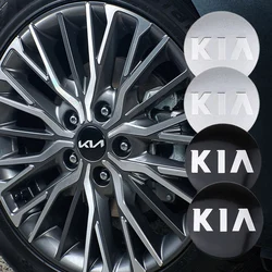 4PCS 58MM Car Wheel Center Cover Auto Emblem Hub Cap For EV6 Sorento Niro Stinger Ceed Carnival K5 K9 Soul Carens VQ Cadenza