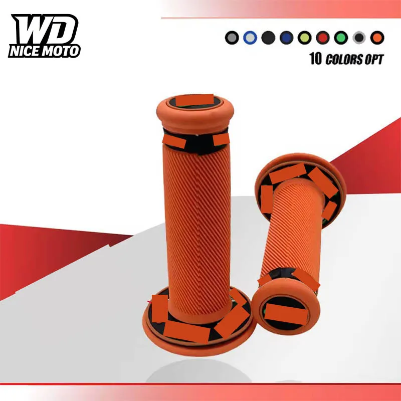 Soft Rubber Pit Bike Handle Bar Motorcycle Grip For Suzuki For Yamaha Motocross Hand Grips Moto Handlebar Scooter Accessories