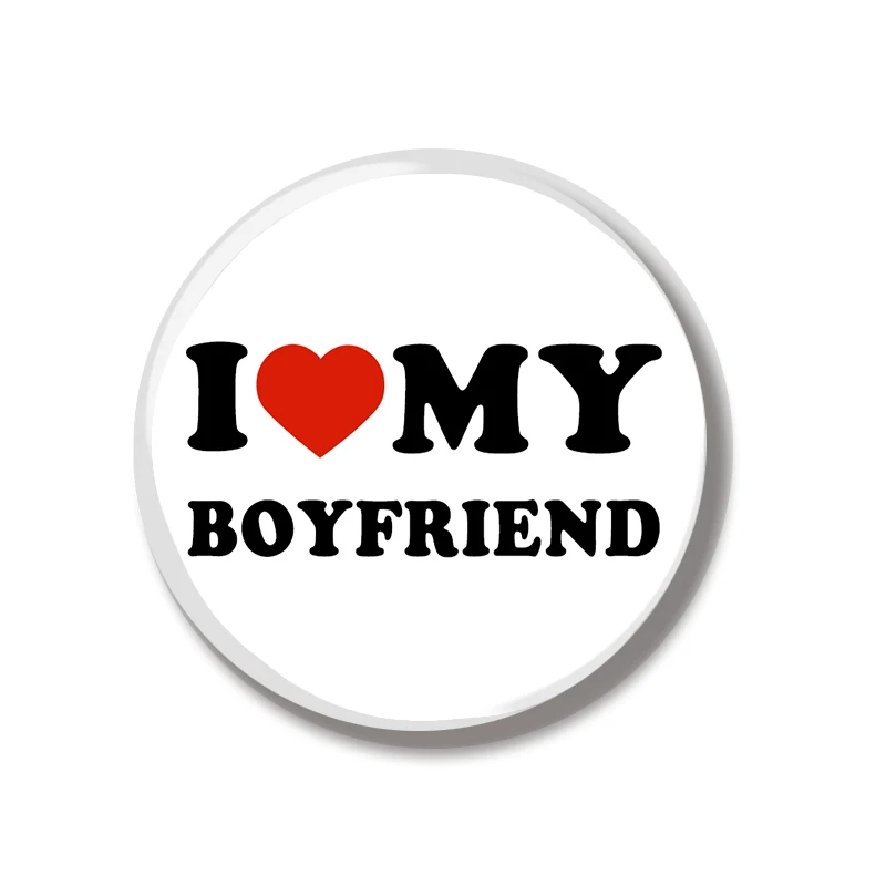 44 مللي متر أنا أحب صديقتي صديقها دبوس لينة زر مجوهرات الإبداعية شارة الكرتون بروش التلبيب دبوس حقيبة ظهره قبعة الديكور #4