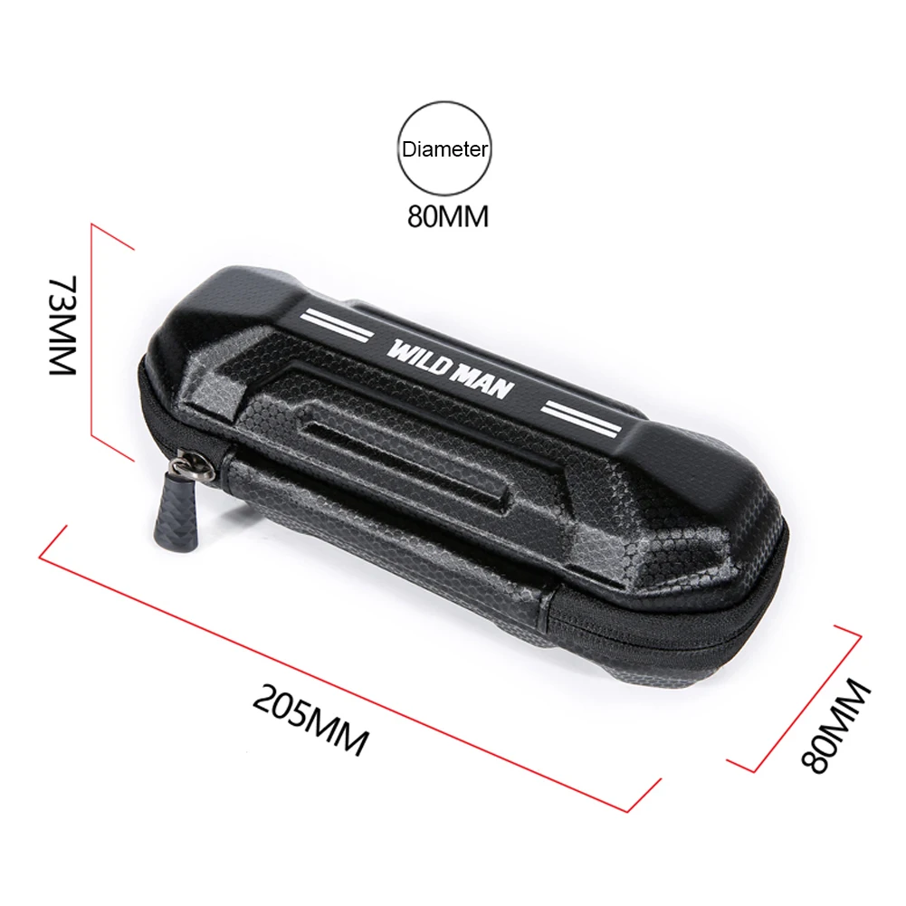 WILD MAN Hard EVA Shell Mountain Bike Repair Tools Kit Bag Shock Absorption Portable Multi-tool Storage Box 0.5L Capacity