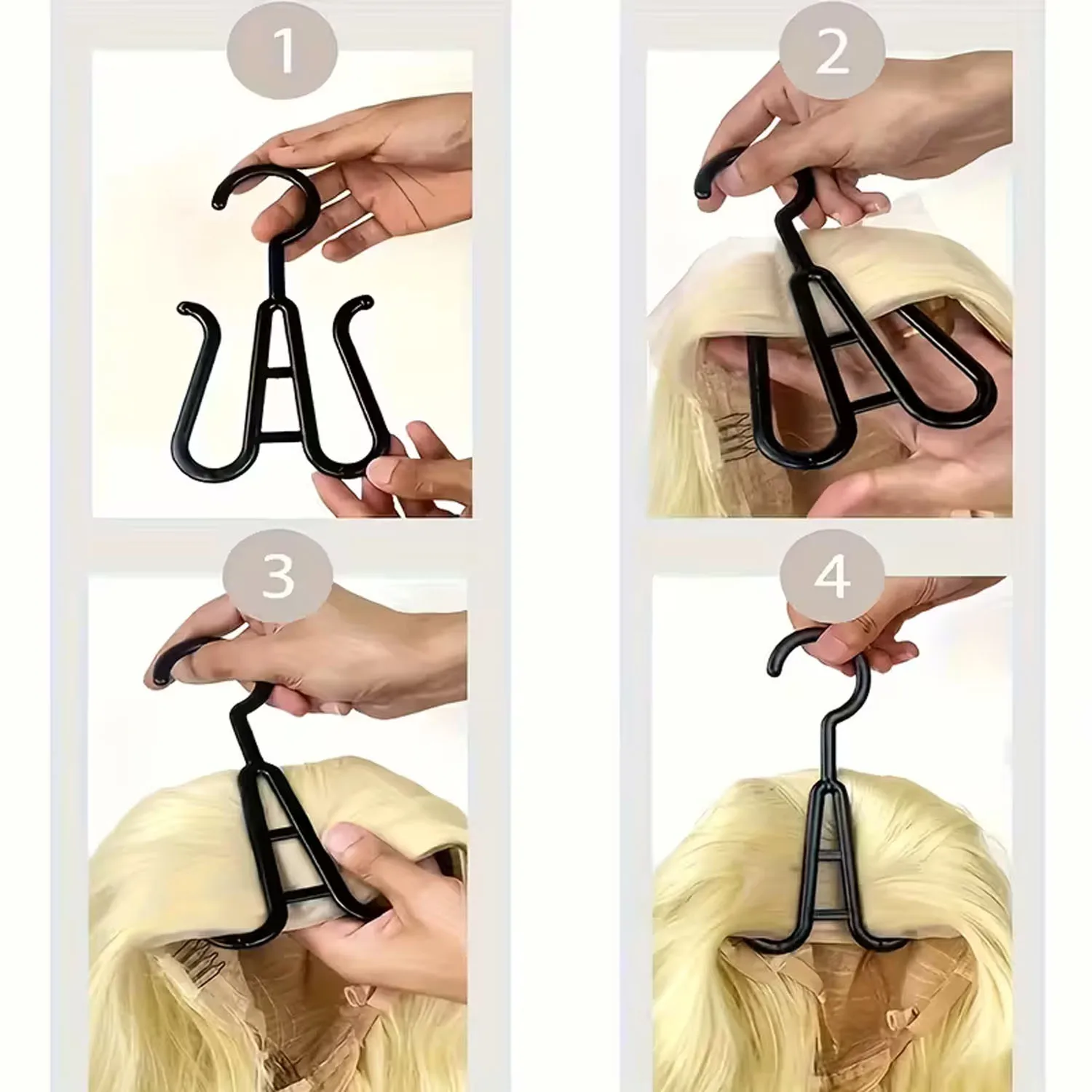 1set Lange Perücke Lagerung Tasche Halter Fall Haar Extensions Lagerung Tasche Mit Aufhänger Für Perücke Haar Verlängerung Lagerung Tasche Mit Aufhänger