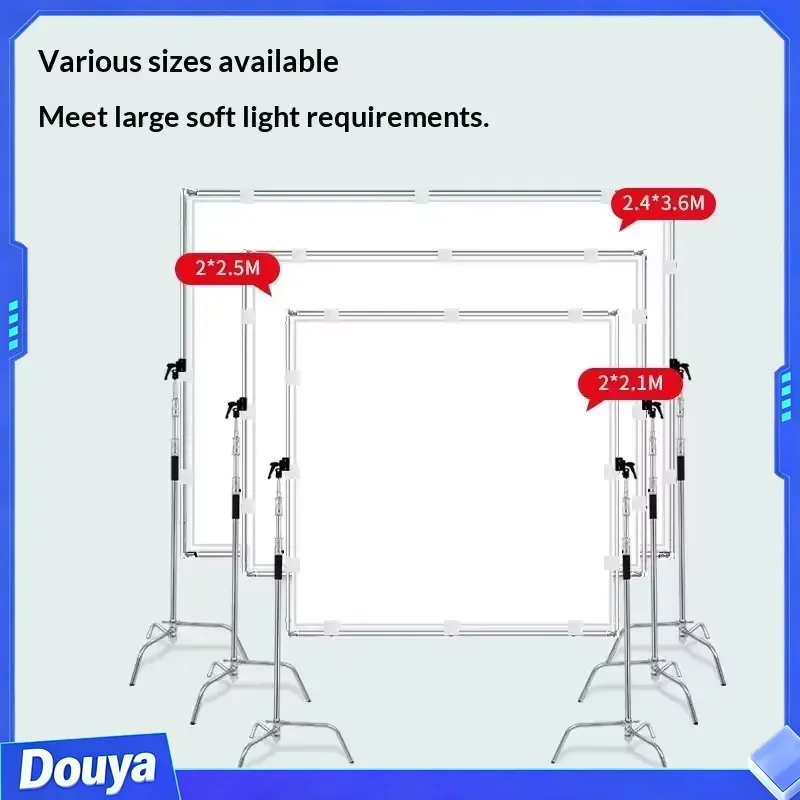 2.4*3.6m Photography Silk Fabric Diffusion Cloth, Photographic Background Diffuser ,Photography Butterfly Frame