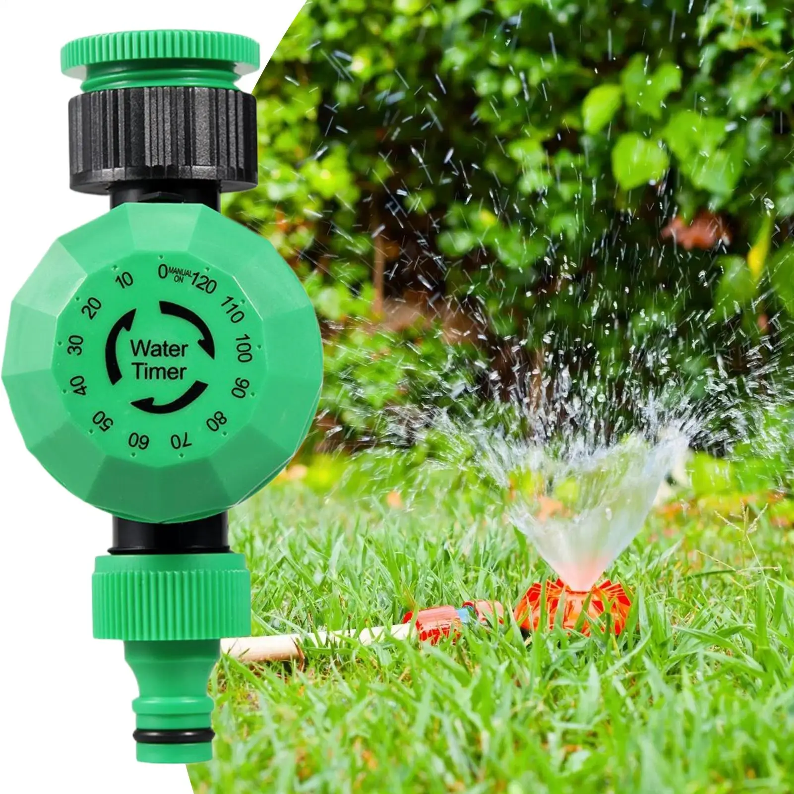 

Garden Irrigation Adjustable Two-hour Timer Irrigation Controller Automatic Watering Device Sprinkler Controller For Patio Lawn