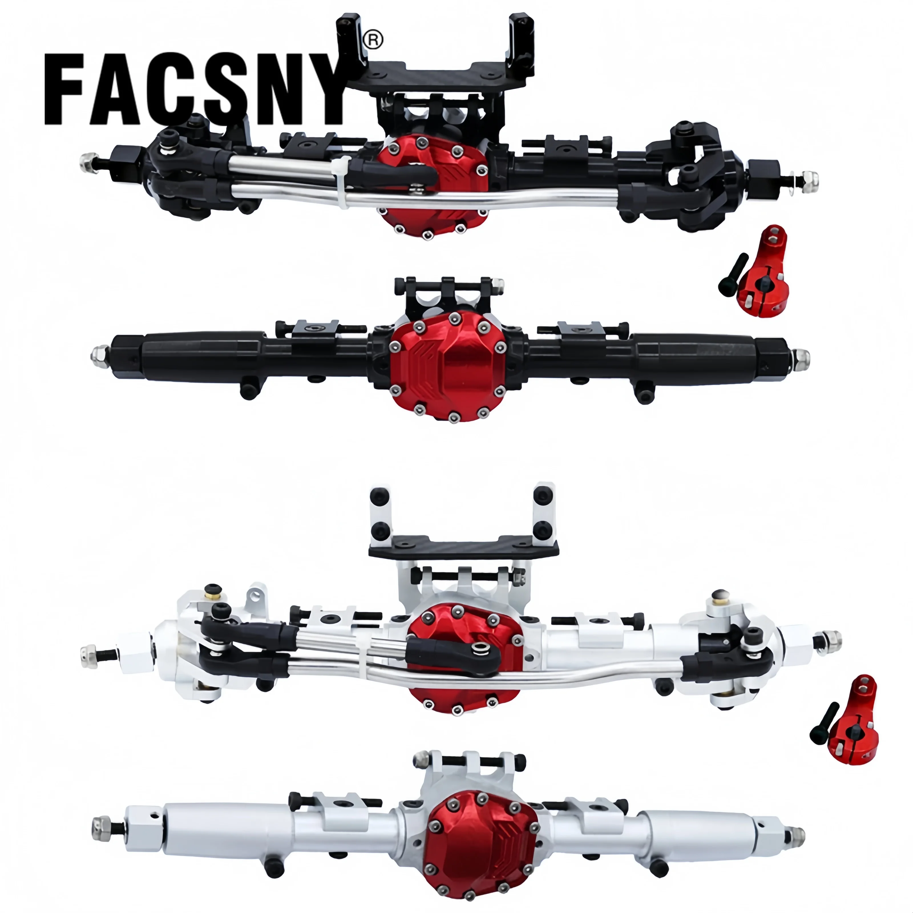 Rc Crawler Axle Parts - Conjunto de Eixos Dianteiro e Traseiro