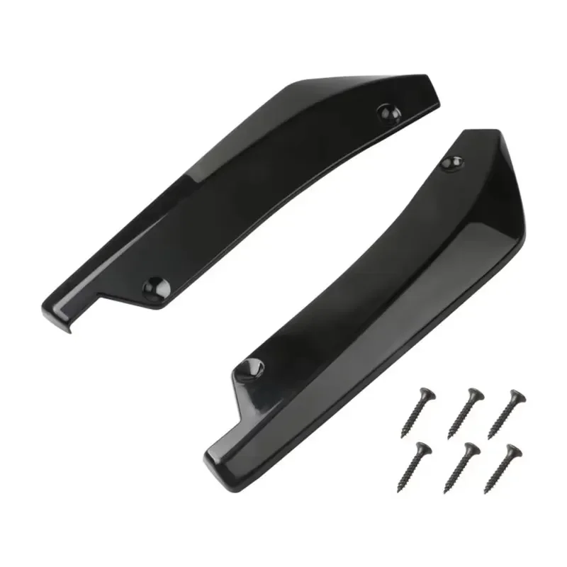 2 Stuks Universele Auto Voorbumper Lip Diffuser Splitter Spoiler Scratch Body Protector Carbon Achter Lip Wrap Hoek Splitters