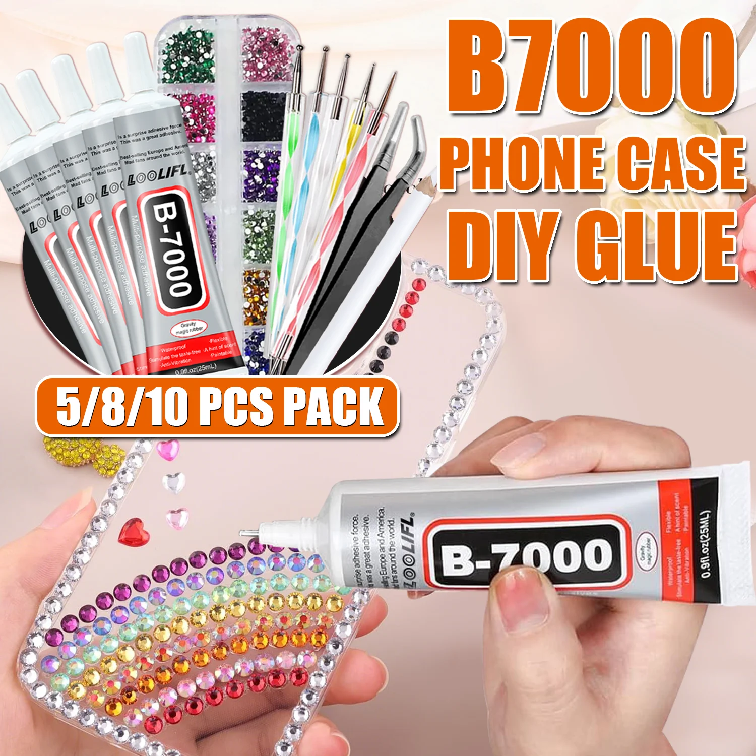 Ювелирный клей B7000, тканевый клей, клей для ремонта мобильных телефонов, сделай сам, суперклей, эпоксидная смола, подходит для алмазных поделок,