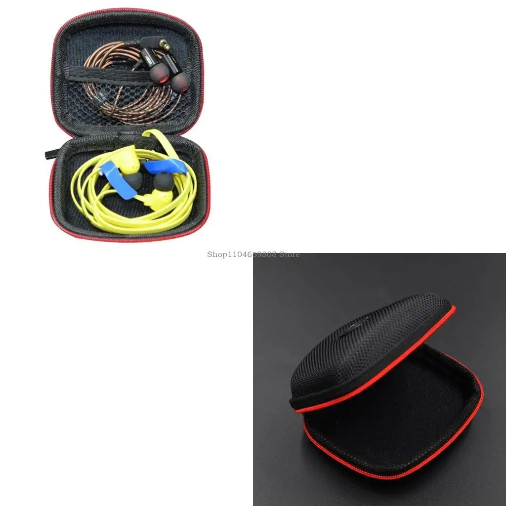 

Travel Bag Organizers Headphones Zipper Design Protective Bag Carry Case