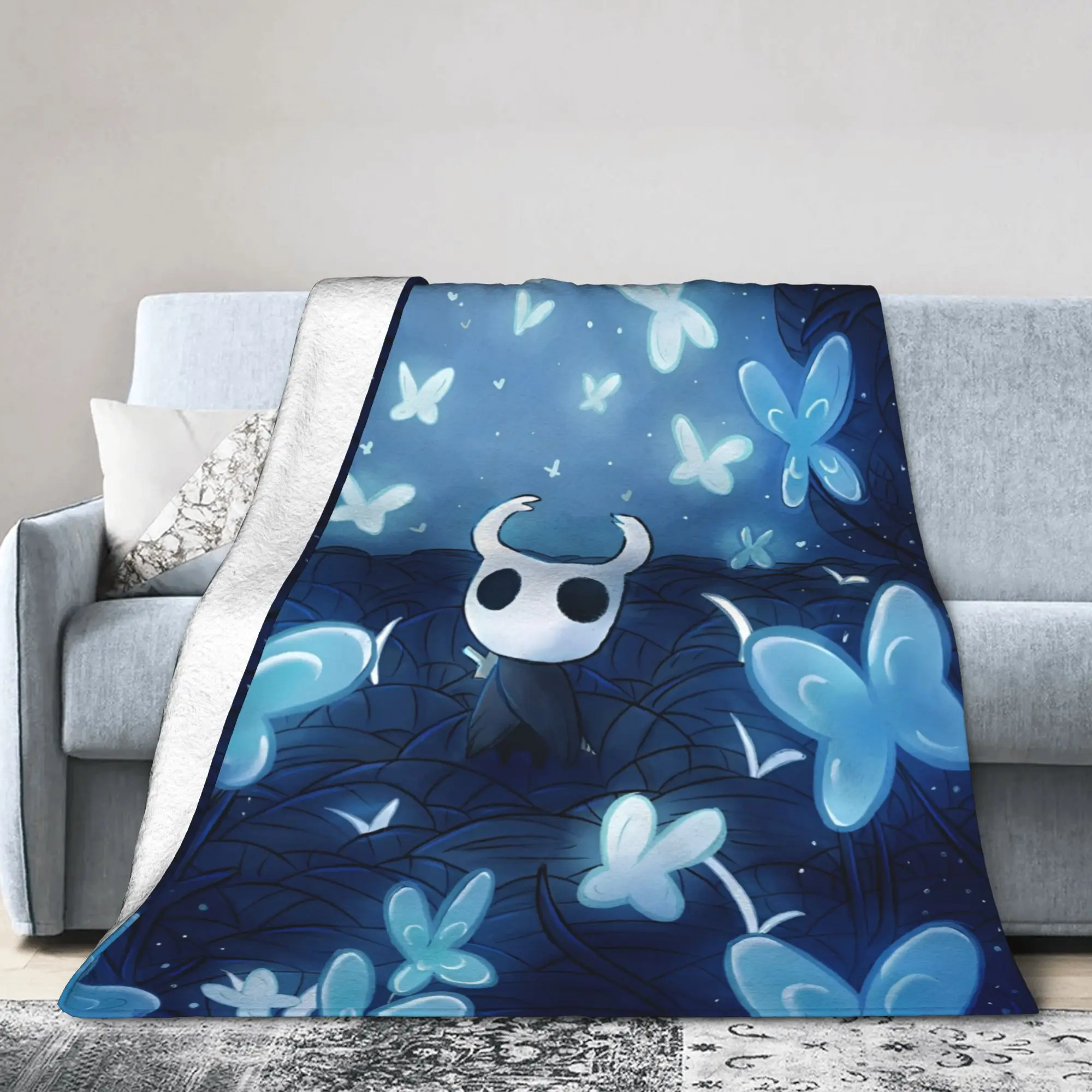 Hollow Knight Funny Games Blanket Lightweight Thin Flannel Novelty Gift  Throw Blankets Quilt