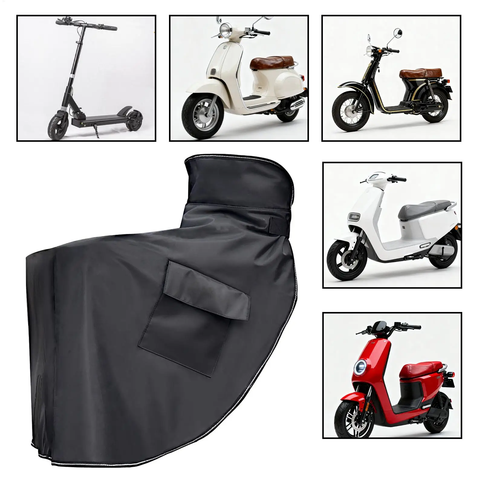 Scooter Leg Cover Waterproof Thick Winter Warm Scooter Blanket E-Bike Knee Lap Windshield Protector For Winter Drive Snowy Day