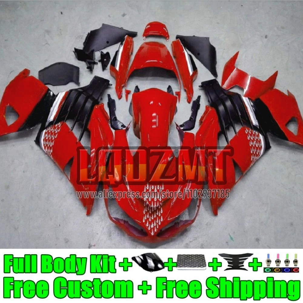 Frame For KAWASAKI red black NINJA ZZR 1400 ZZR1400 2006 2007 2008 2009 2010 2011 60No.7 ZZR-1400 06 07 08 09 10 11 Fairing