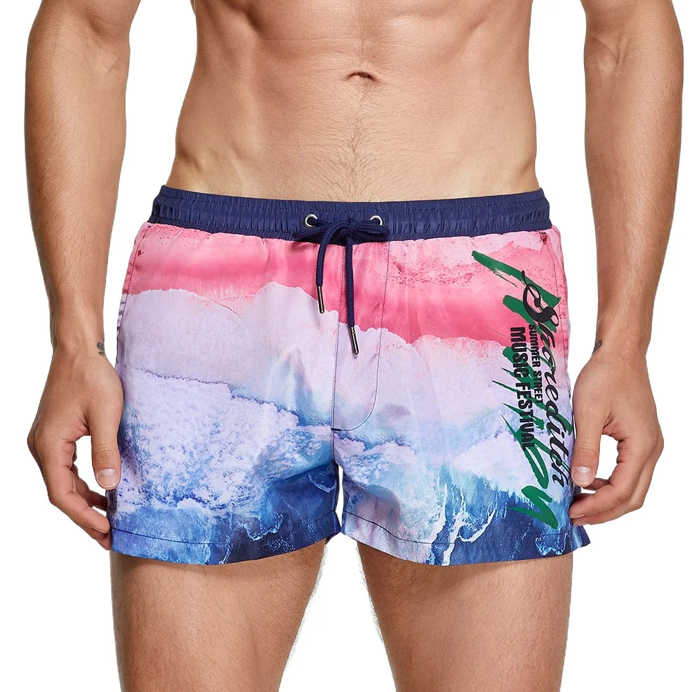 Fashion Mens Shorts 2024 Seobean Swimsuits Man Beach Boardshorts Men Swim Shorts Bermuda Surf Bathing Suit Swimwear with Liner