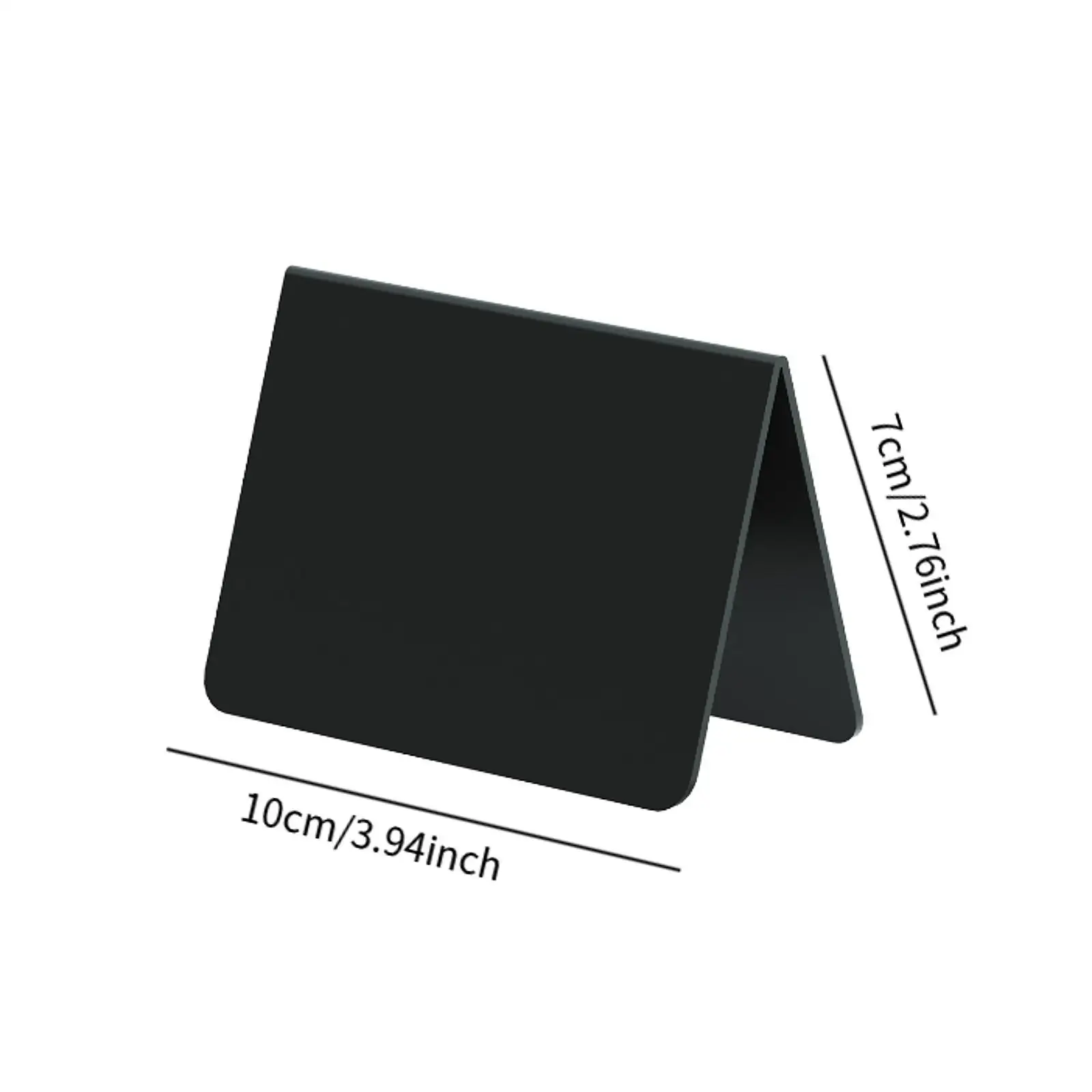 ป้ายกระดานดำอะคริลิคขนาดเล็ก 10 ชิ้น สำหรับตกแต่ง ป้ายแสดงอาหาร ป้ายชื่อ ป้ายราคา สำหรับงานบุฟเฟ่ต์ ร้านเบเกอรี่ ป้ายราคาขายปลีก งานวันเกิด