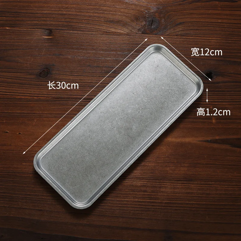 Irregular Stainless Steel Meal Plate Snack Spaghetti Barbecue Plate Western Food Plates French Restaurant Bone Dish Tableware - view 6