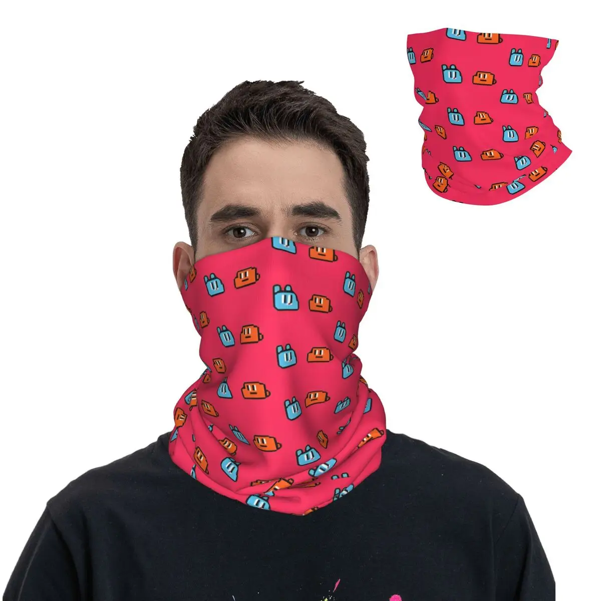 

Pixel G-Gumball Bandana Neck Cover Motocross Face Scarf Multifunctional Headwear Cycling Unisex Adult Washable
