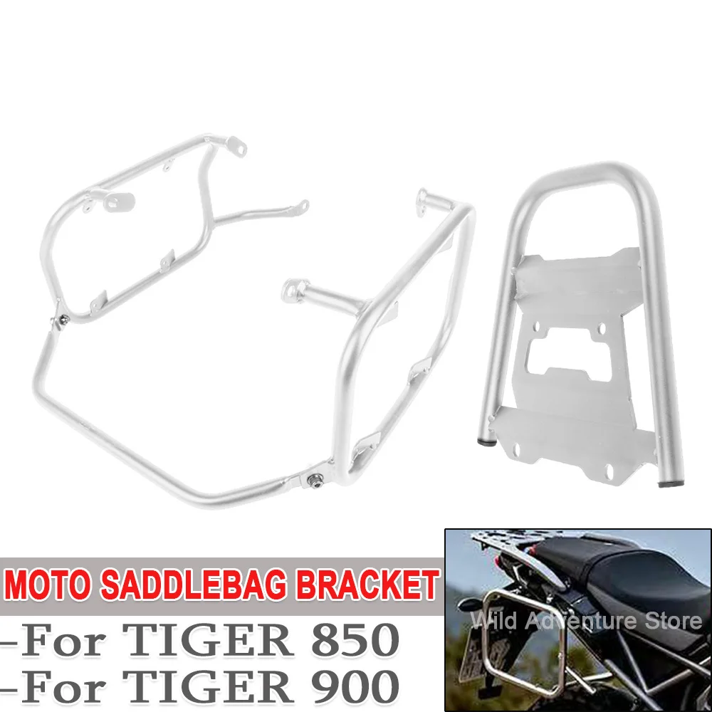 For TIGER 850 900 2020-2024 2025 Motorcycle Tailstock Trunk Pannier Stainless Steel Top Case Saddlebag Bracket Rear Luggage Rack