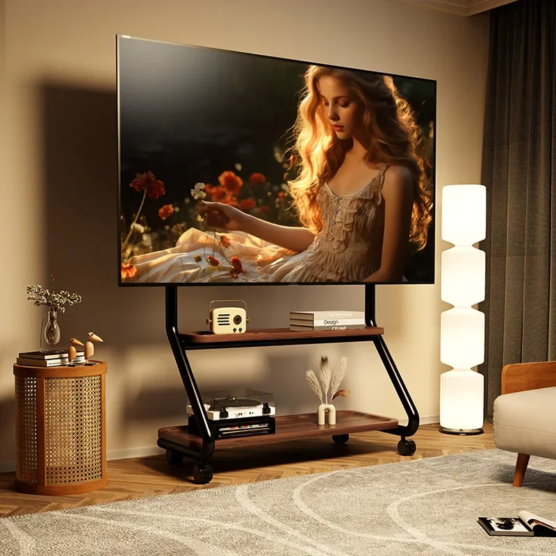 Universal TV Movable Floor Stand Wheeled Cart Bedroom Living Room Hanger 55/65/75 inch