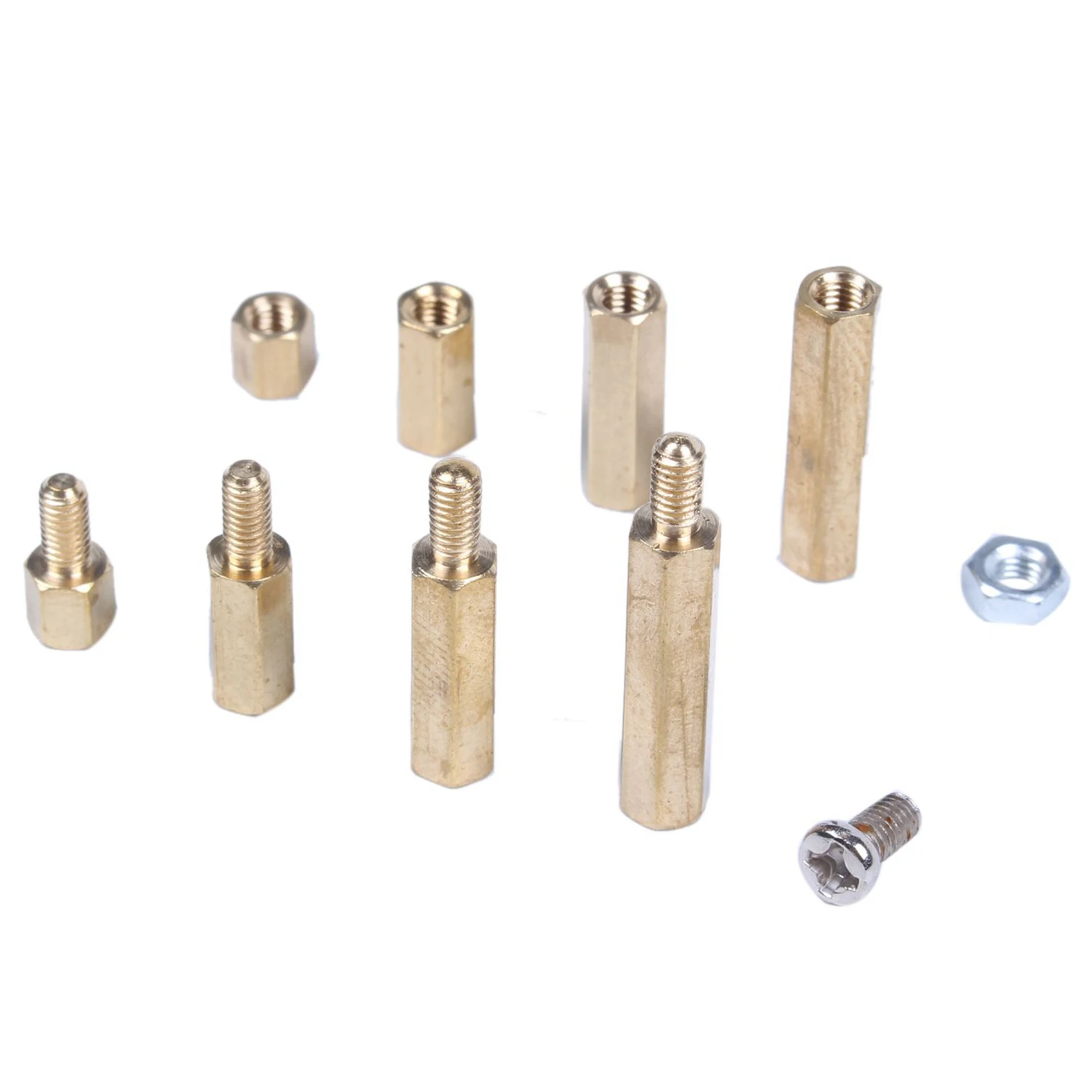 A84X-M3 Male-Female Hex Brass Standoff Bolt Screw Nut Motherboard Assortment Kit Mount 240Pcs