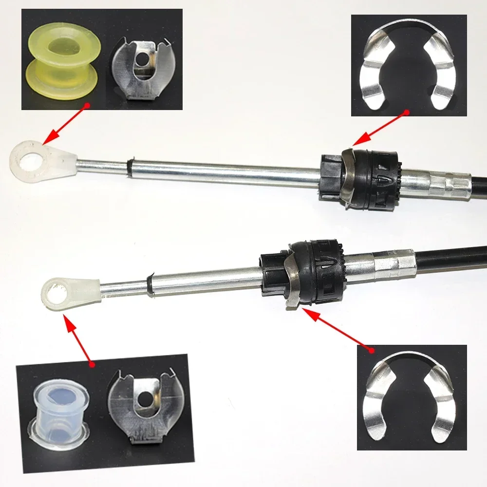 Manual Transmission Gearshift Cable Bushing Lock Washer Shifter Selector Linkage End Rod Kit for SEAT Ibiza Leon Altea Arosa