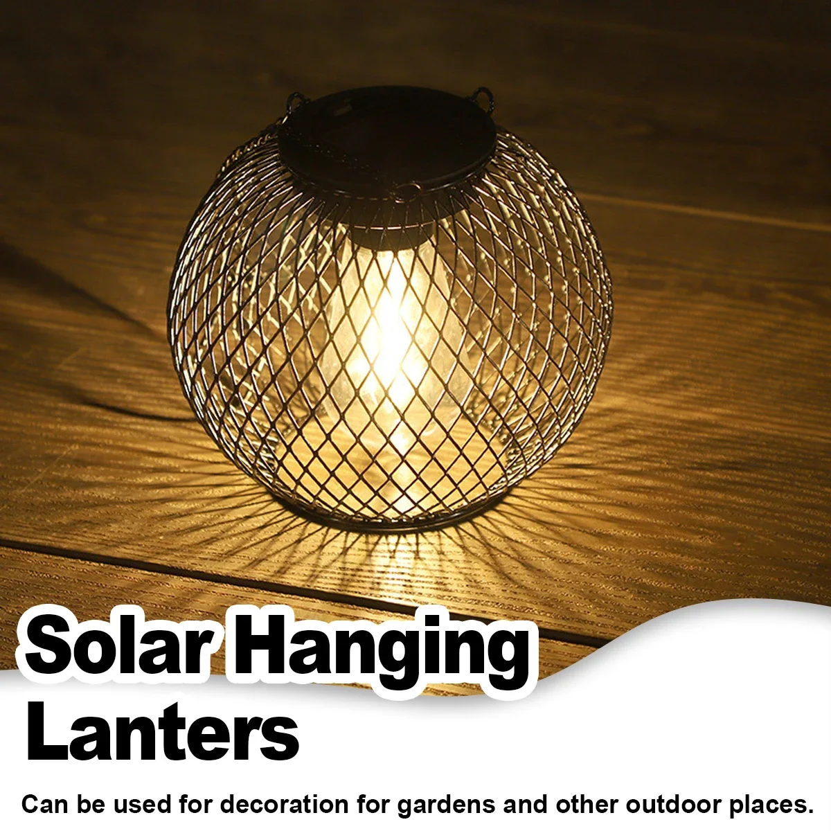 

Solar Lantern Led Light 3000k Garden Lamps Auto On/off Sensor Lights Outdoor Waterproof Patio Yard Decoraiton Decoration Hanging