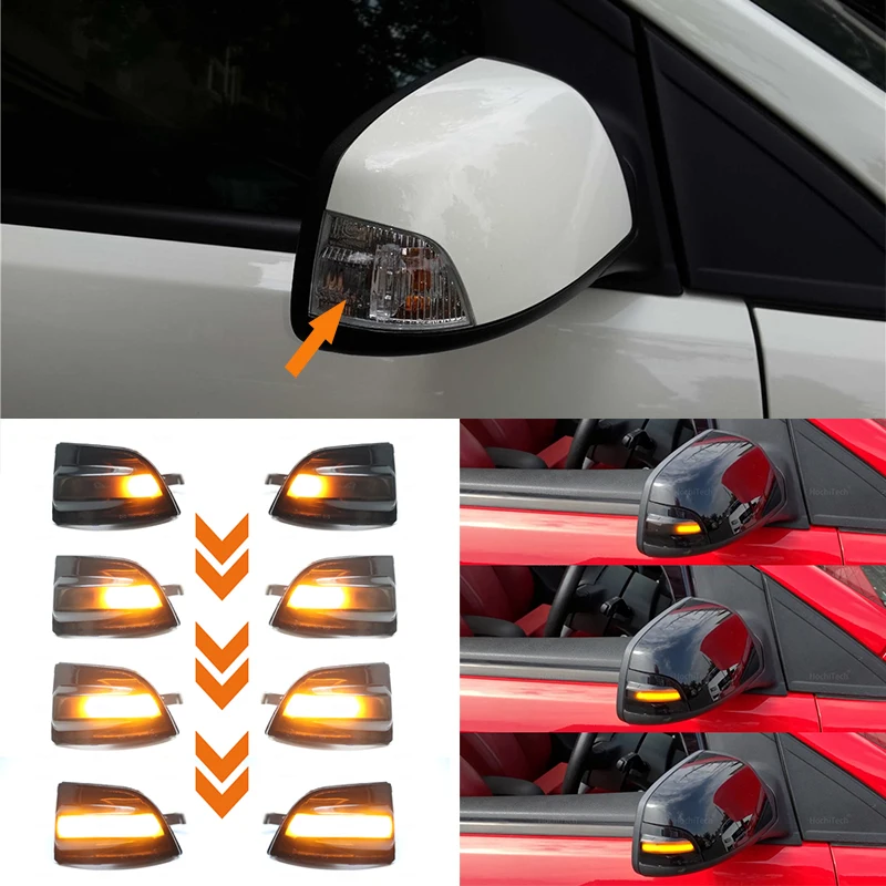 

For Ford Focus 2 MK2 2004-2008 C-MAX Dynamic Turn Signal Light LED Side Wing Rearview Mirror Sequential Indicator Blinker Lamp