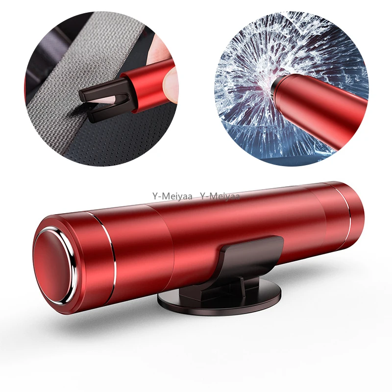 

Автомобильный безопасный молоток Автомобильный оконный выключатель Аварийный молоток Резак ремней безопасности Нож Автомобильный инструмент Спасательный молоток из алюминиевого сплава