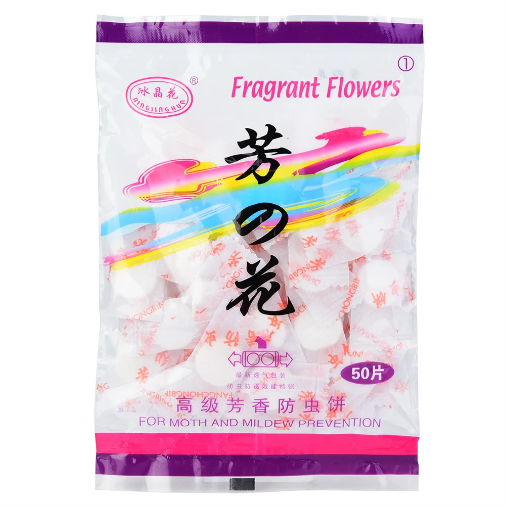 50Pcs Camphor Ball Wardrobe Clothes Drawer Anti Mold Moth Balls Pest Control