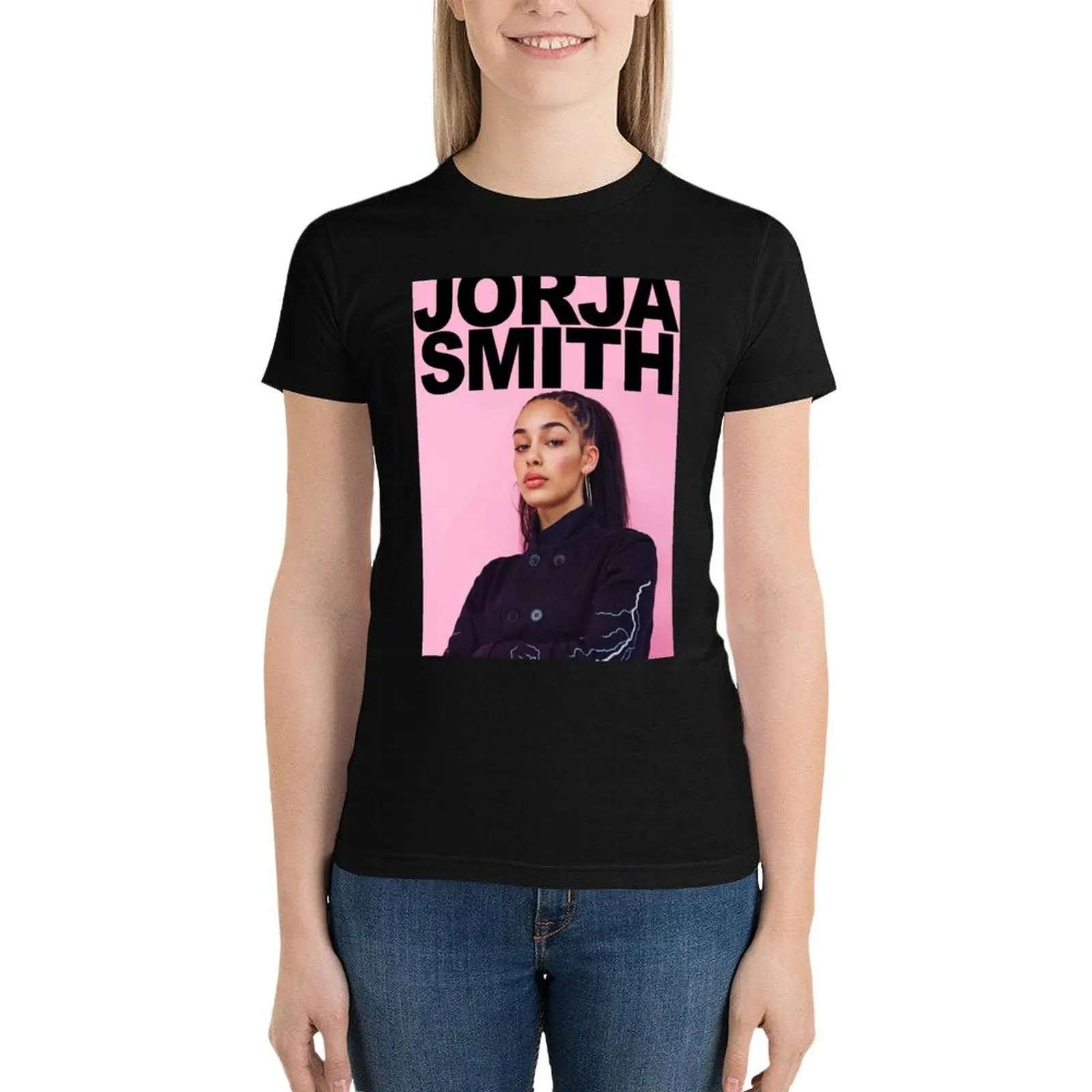 Camiseta de JORJA SMITH para mujer, ropa de anime, top de verano