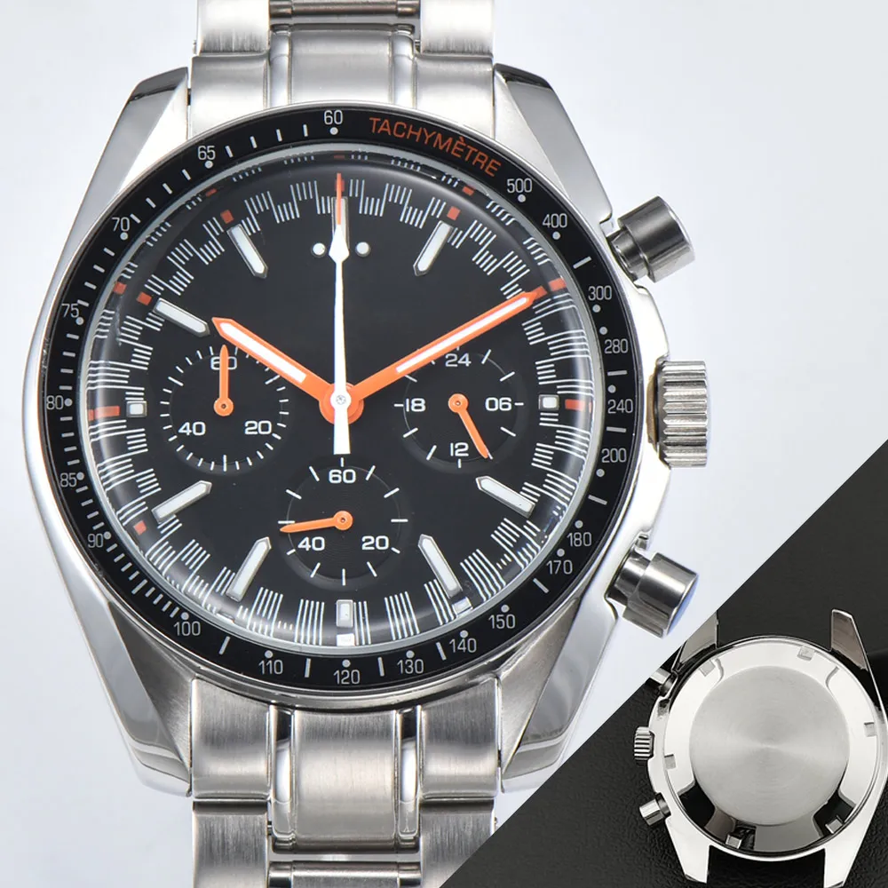 Custom Logo Men's Quartz Watch 39.7mm Stainless Steel 50M Waterproof