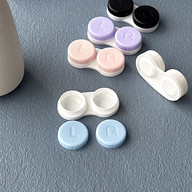 1Pcs Mini Portable Contact Lens Case Eyes Contacts Care Container Box Contact Lenses Storage Box Colored Contact Lens Box - Image 4