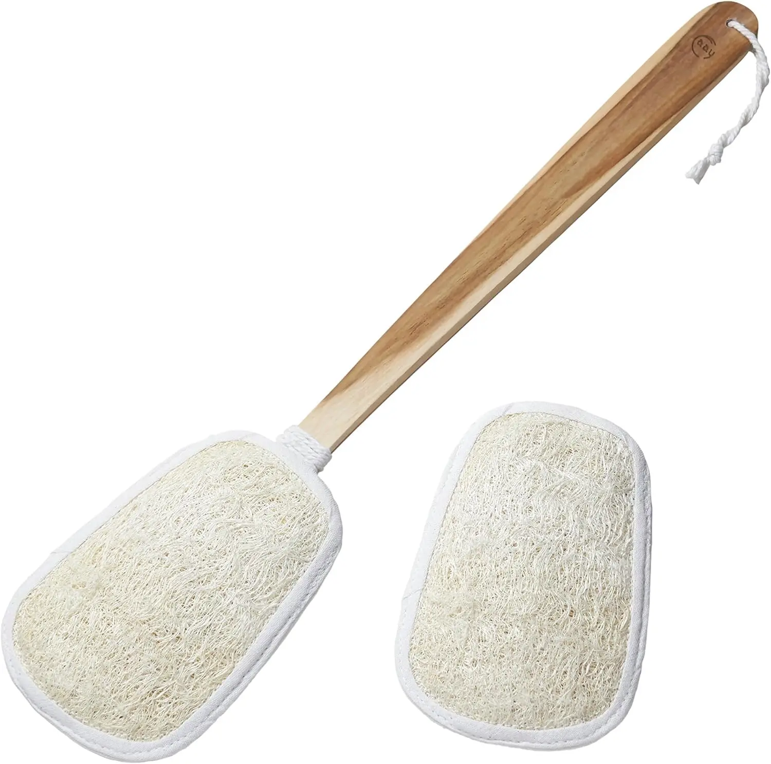 

17 Inch Natural Exfoliating Loofah Back Scrubber with Long Handle for Men Women Bath Shower Body Brush