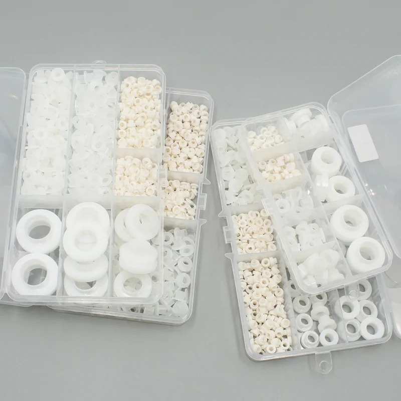 Weiße, schwarze T-Typ-Nylon-Stufen-Unterlegscheibe/konkav-konvexe Gewindebuchse, isolierende Pellets, TW3, TW6-TW16, Transistoren, Kornabstandshalter – Detail 2