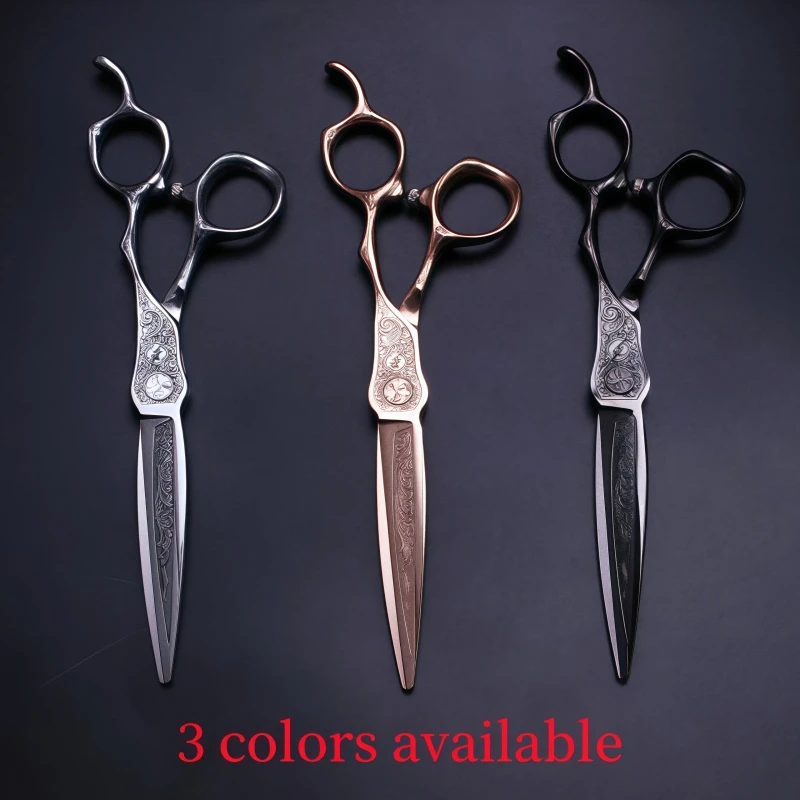 Professional Barber Scissors 6.0/6.5/7.0/Inch Japanese Handmade VG10 Material Scissors CNC Laser Engraving Barber Accessories