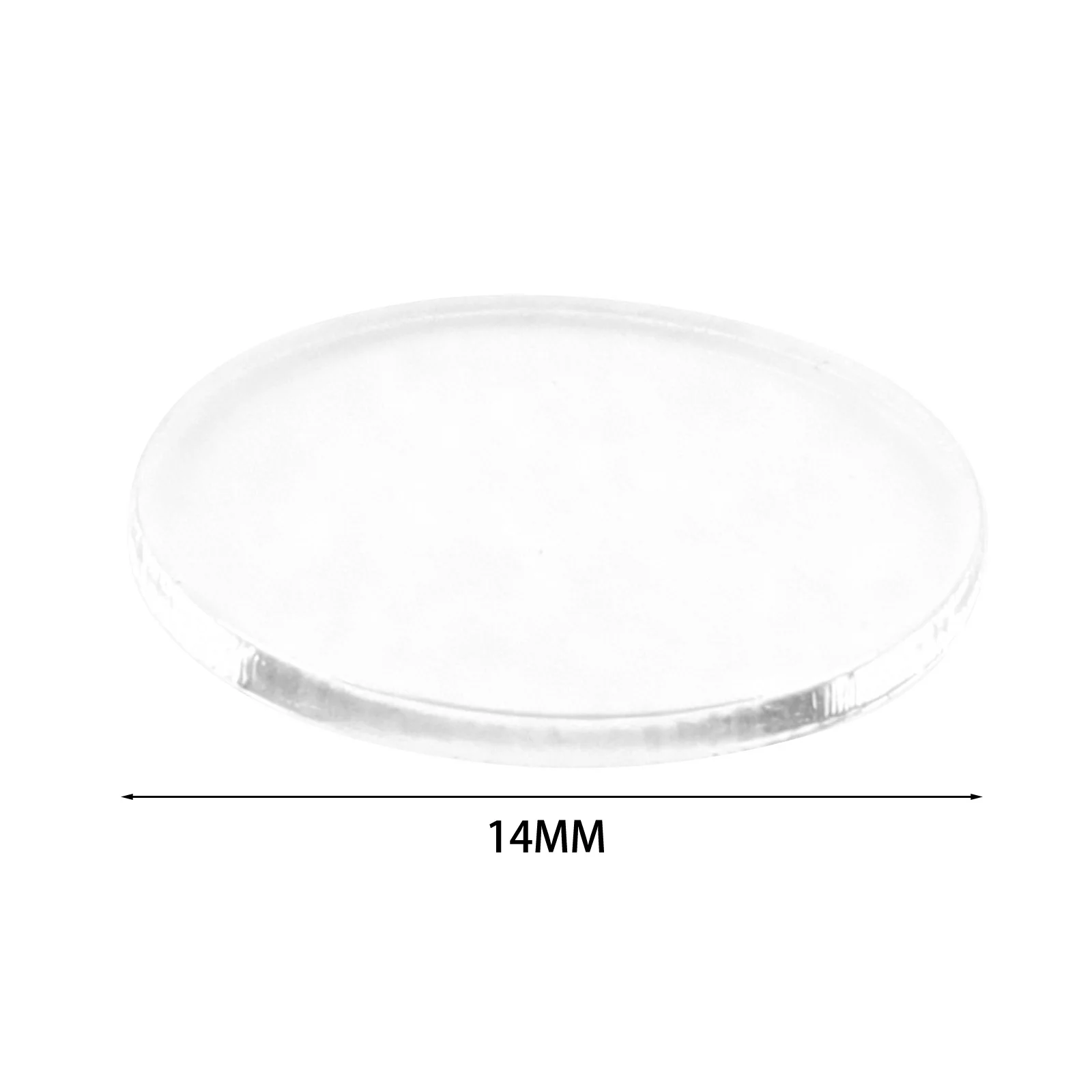 

10pcs Transparent Acrylic Ferrule Pads Compatible with Standard Billiards Cue Tips for Reliable Tip Bonding and Durability