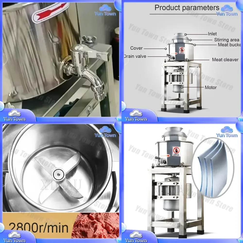Electric Meat Mincer Grinder for Garlic Ginger Processing