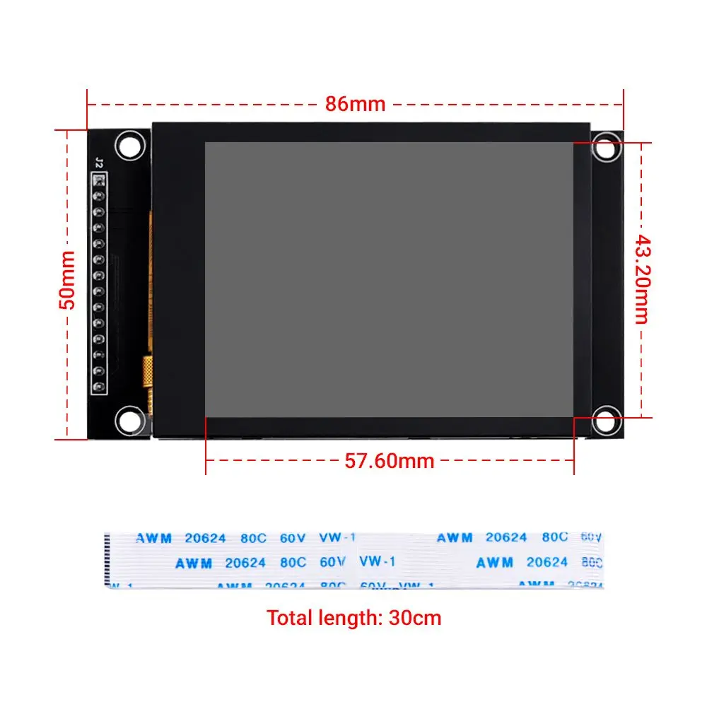 Elecrow 2.8 inch SPI Module IPS TFT Capacitive Touch Screen 240x320 Driver ILI9341 for Consumer Electronics Industrial Fields view 6