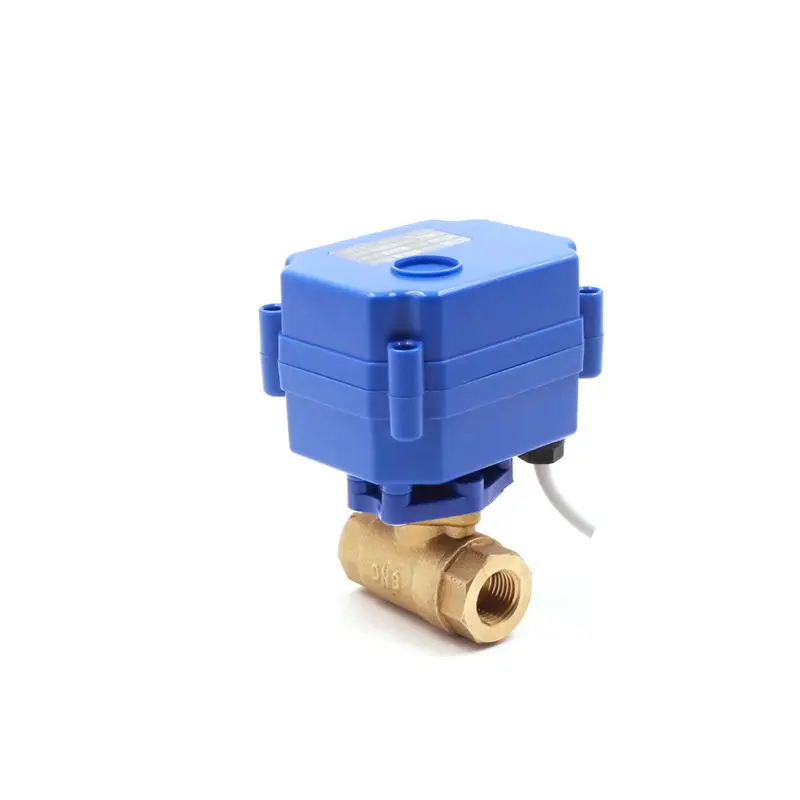 Valve Electronic 2 Way Motorized Ball Valve Brass Electric Motorised Motor Operated Control Valve for Irrigation