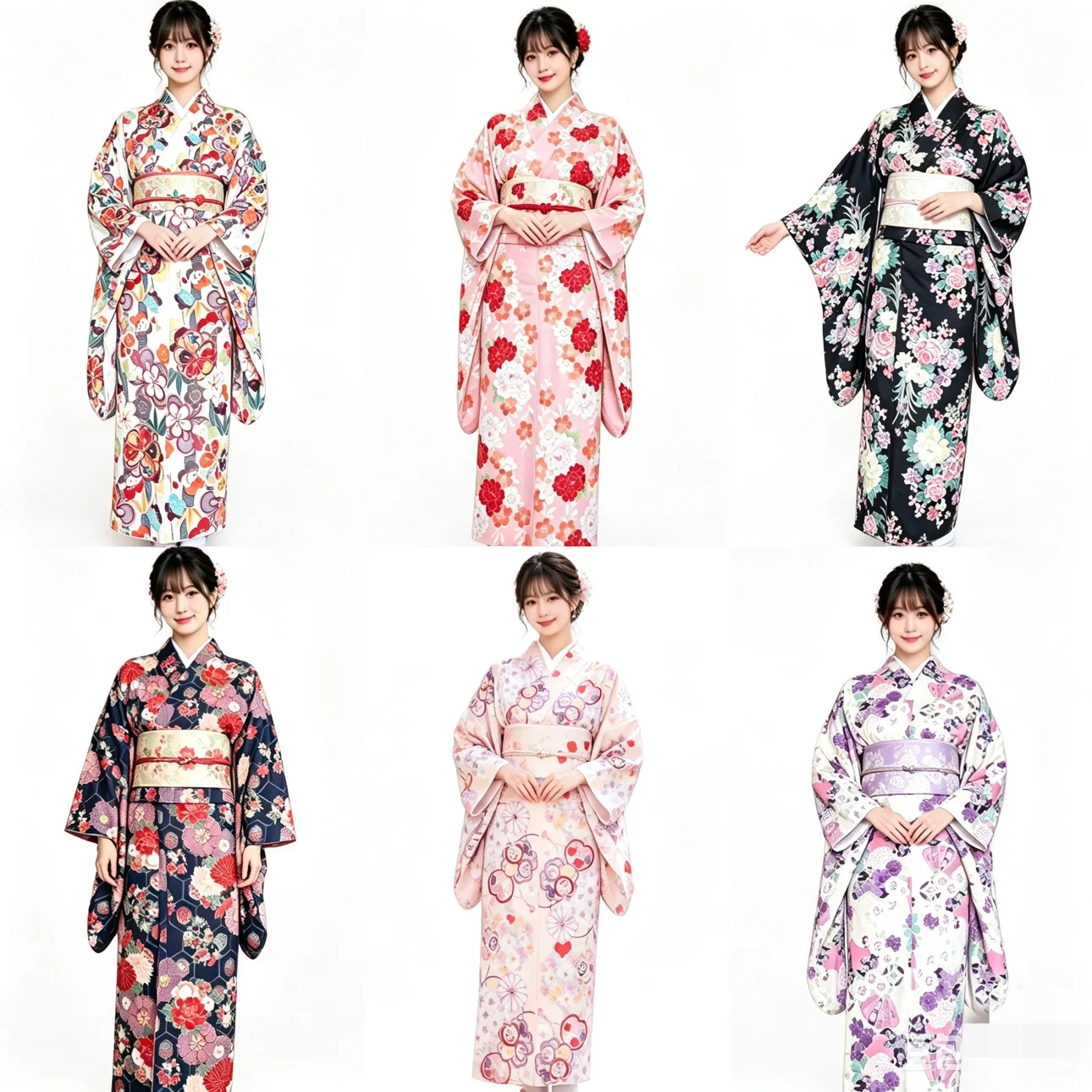 

Traditional Ladies Formal Large Sleeveless Kimono Modern Style Photography Easy Care Non Wrinkle Travel Photography Costume