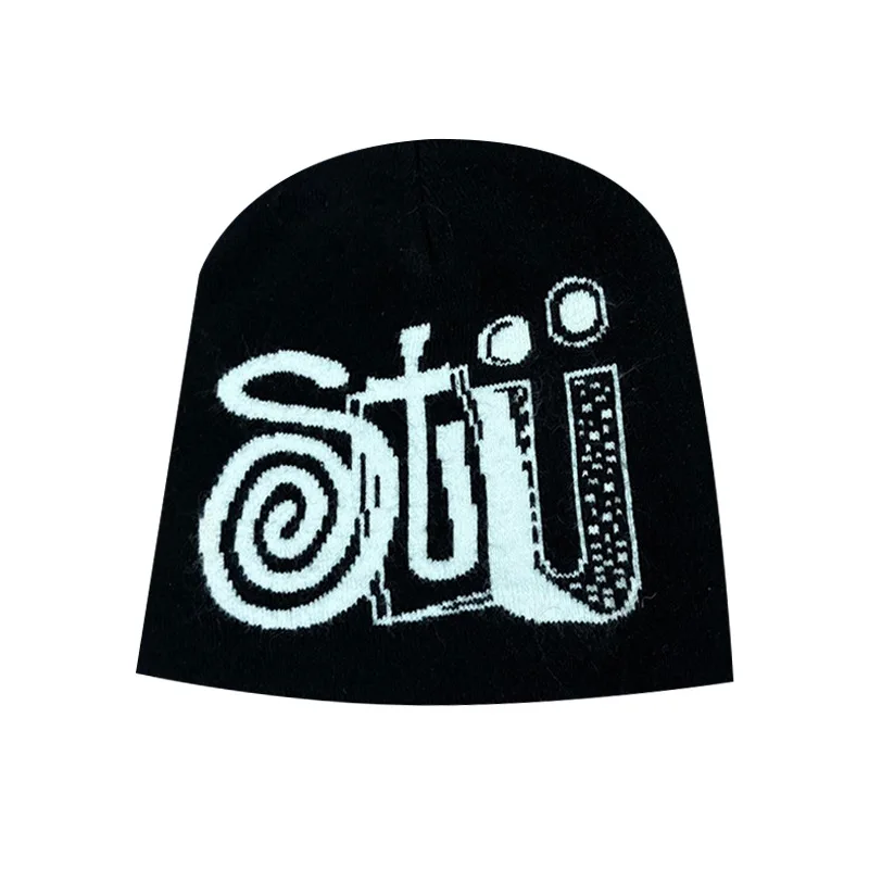 قبعة محبوكة عصرية، قبعة دافئة للخريف والشتاء في الهواء الطلق، قبعة باردة، قبعة شتوية، قبعة جاكار أكريليك، قبعة محبوكة #3