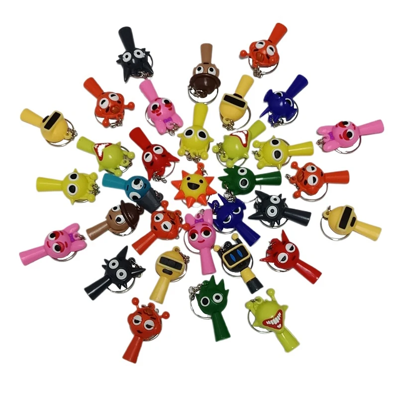 2025New HOT Sprunki กล่องตาบอดลึกลับรูปปั้นรูปแบบตุ๊กตาตกแต่งของเล่นเด็กของขวัญวันเกิดตุ๊กตาสะสมของเล่น